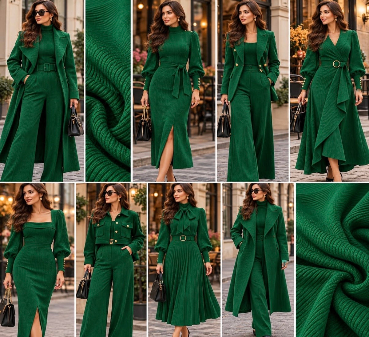 Stofǎ Raiatǎ Elasticǎ Verde - Canada Fashion Center
