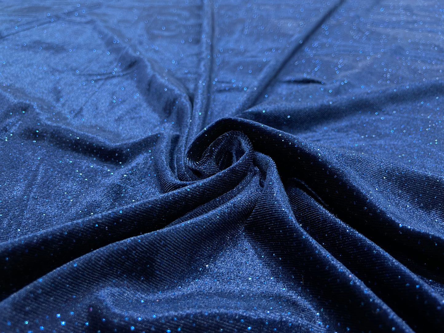 Catifea Velvet cu Sclipici Bleumarin - Canada Fashion Center
