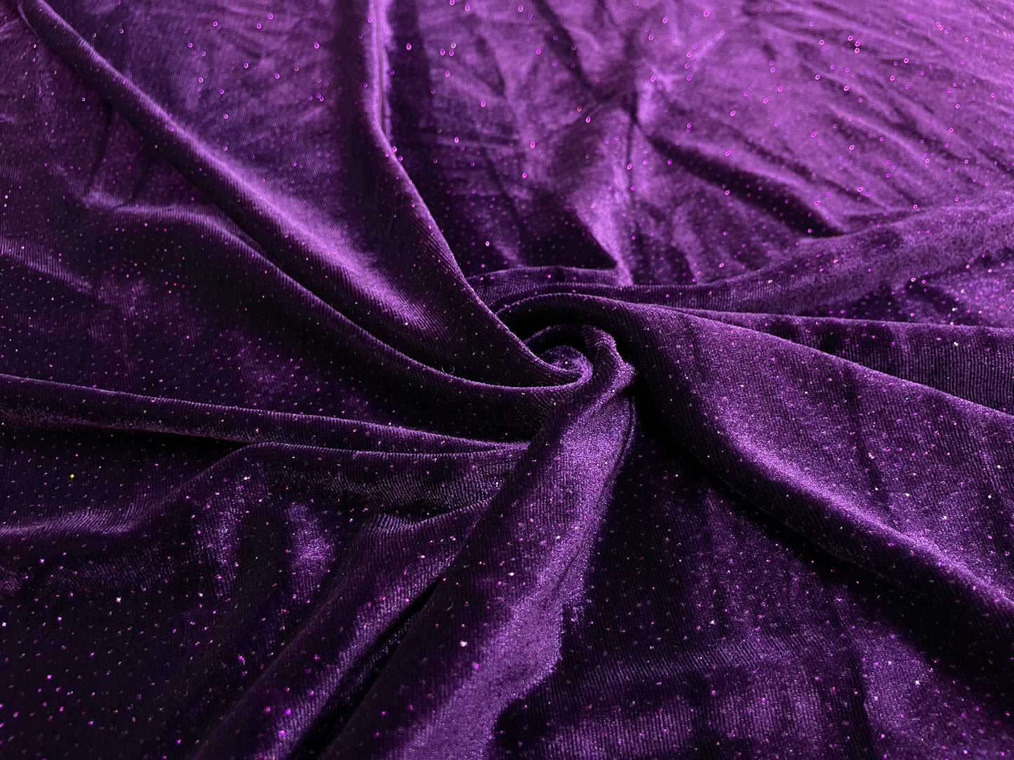 Catifea Velvet cu Sclipici Mov - Canada Fashion Center