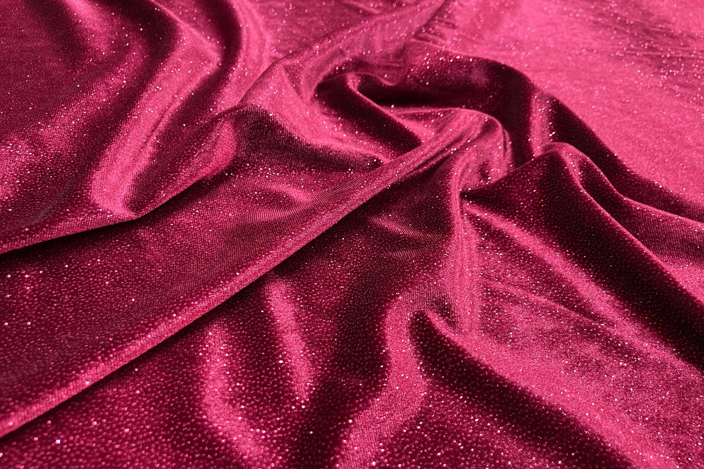 Catifea Velvet cu Sclipici Grena - Canada Fashion Center