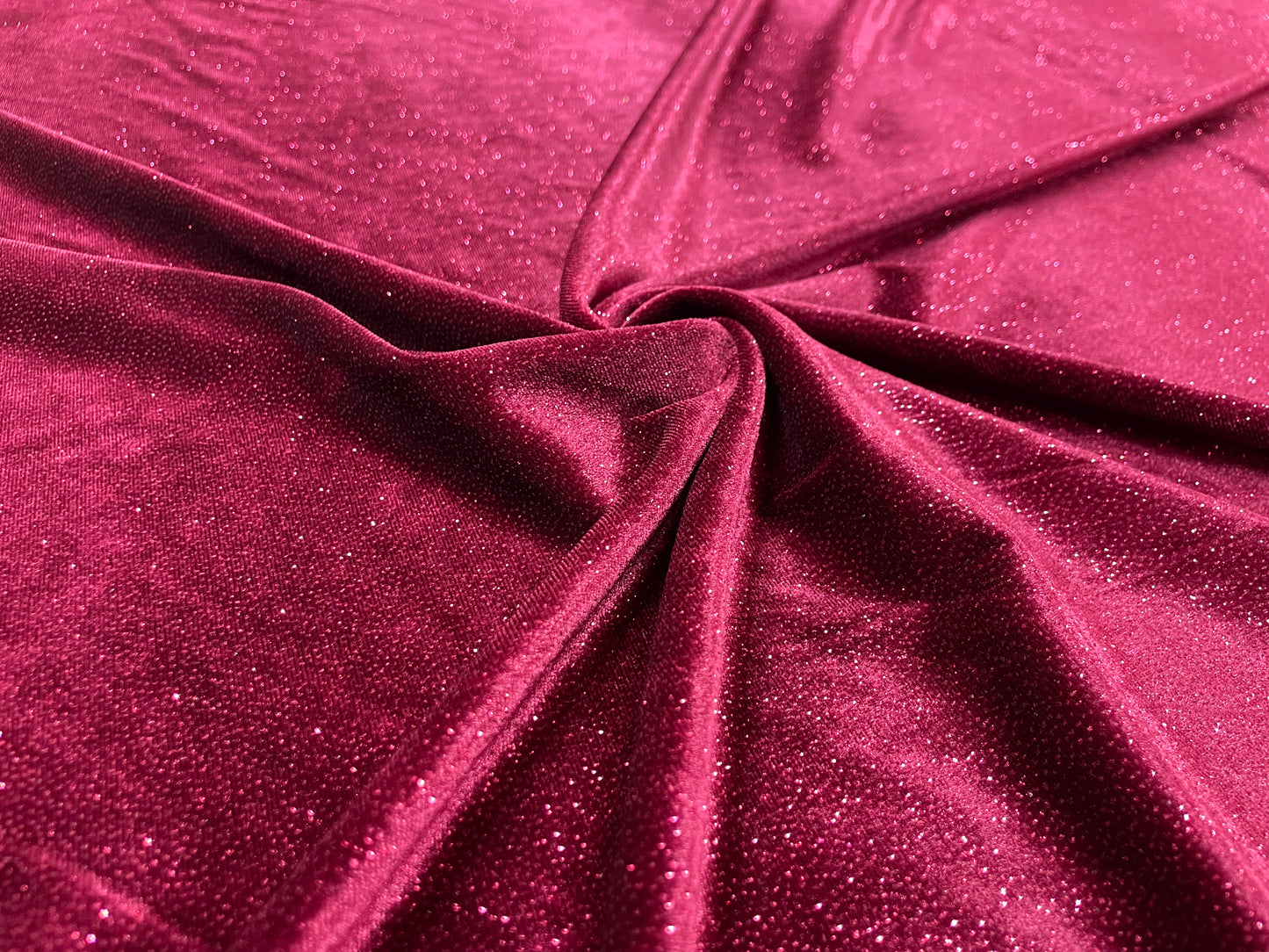 Catifea Velvet cu Sclipici Grena - Canada Fashion Center