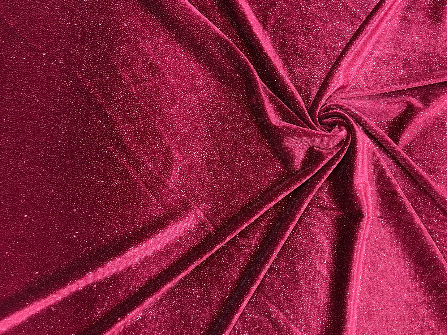 Catifea Velvet cu Sclipici Grena - Canada Fashion Center