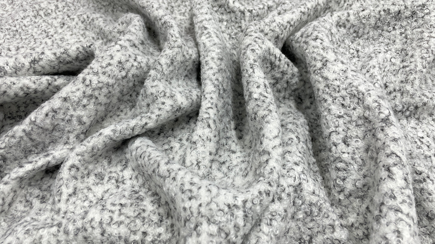 Stofa boucle Gri Melange Deschis