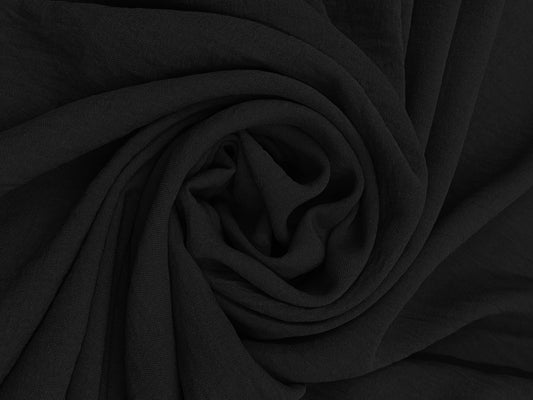 Viscoza creponata negru - Canada Fashion Center - Textiles