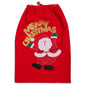 Sac pentru Cadouri Mos Craciun Rosu Brad "Merry Christmas" 53x78cm - Canada Fashion Center