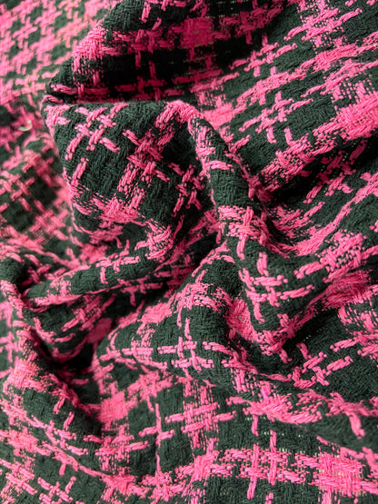 Stofa Chanel Fuchsia Cu Negru