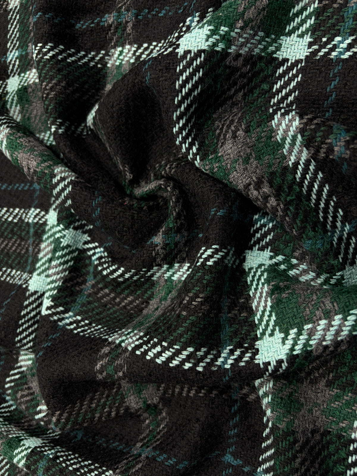 Stofa Chanel Negru Cu Verde