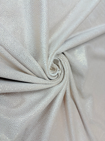 Catifea Super Soft Bej Auriu Sclipici