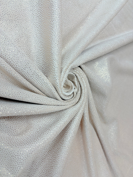 Catifea Super Soft Bej Auriu Sclipici