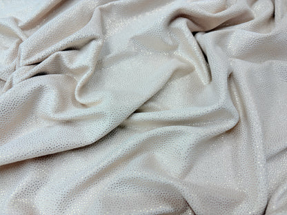 Catifea Super Soft Bej Auriu Sclipici