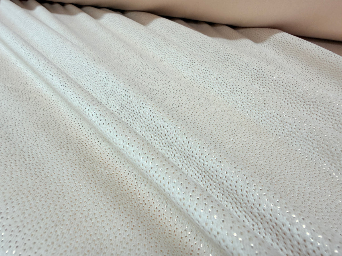 Catifea Super Soft Bej Auriu Sclipici