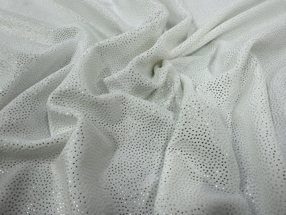 Catifea Super Soft Alb Sclipici