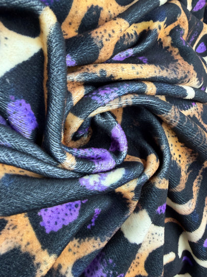 Catifea Super Soft Imprimatǎ Mov Tigru
