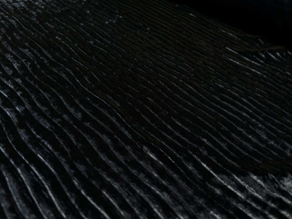 Velvet Plisat Albastru Bleumarin - Canada Fashion Center