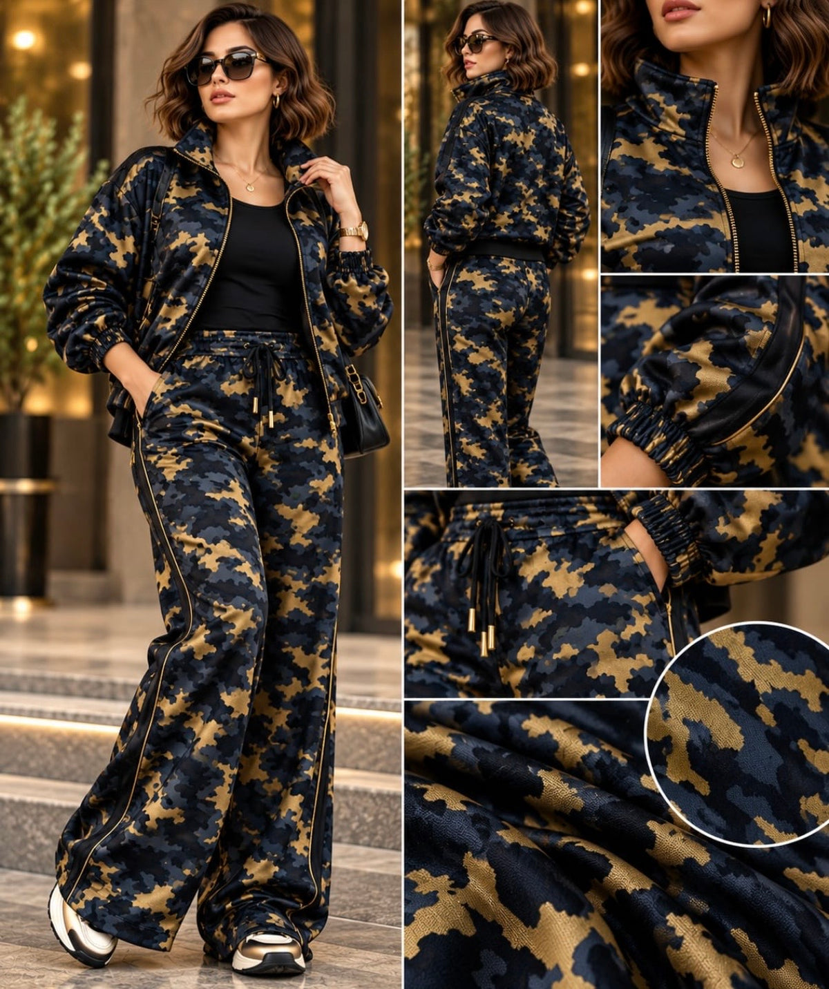 Pontiroma Imprimat Negru Cu Auriu - Canada Fashion Center