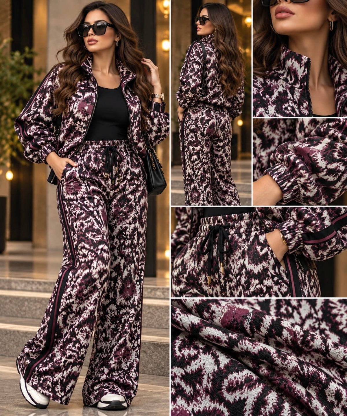 Pontiroma Imprimat Alb Cu Grena - Canada Fashion Center