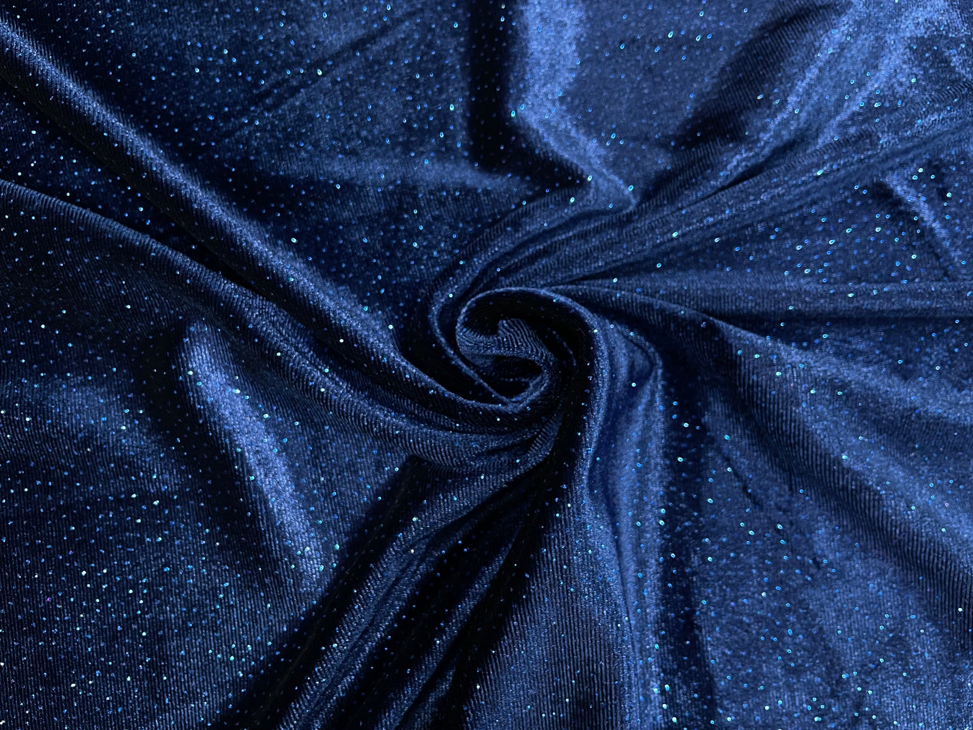 Catifea Velvet cu Sclipici Bleumarin - Canada Fashion Center