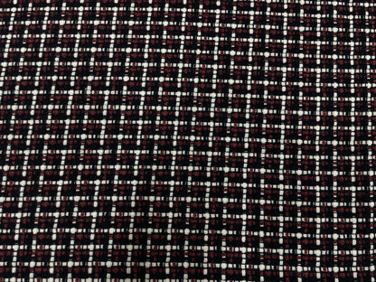 Stofa Chanel Negru cu Grena - Canada Fashion Center