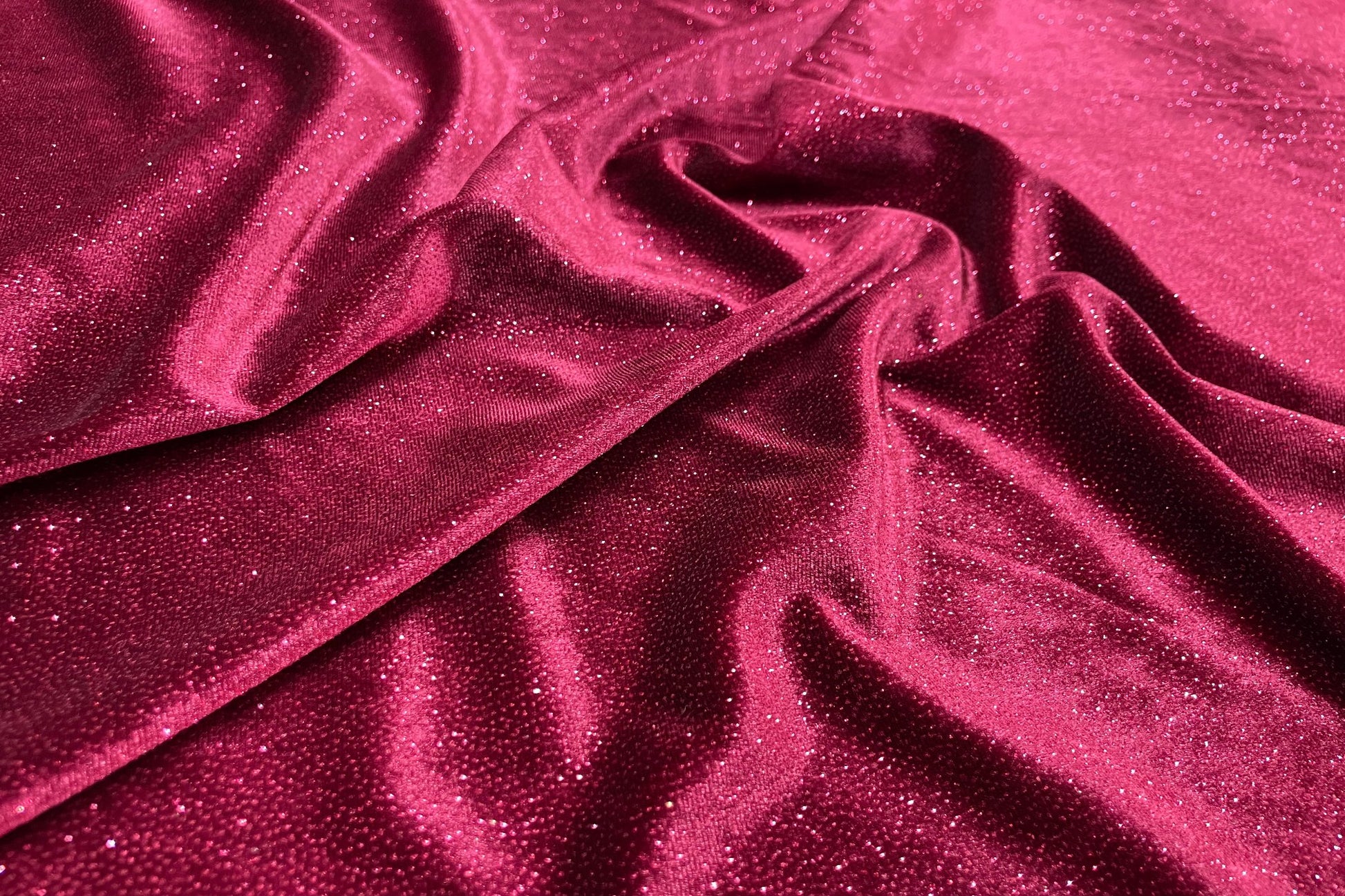 Catifea Velvet cu Sclipici Grena - Canada Fashion Center