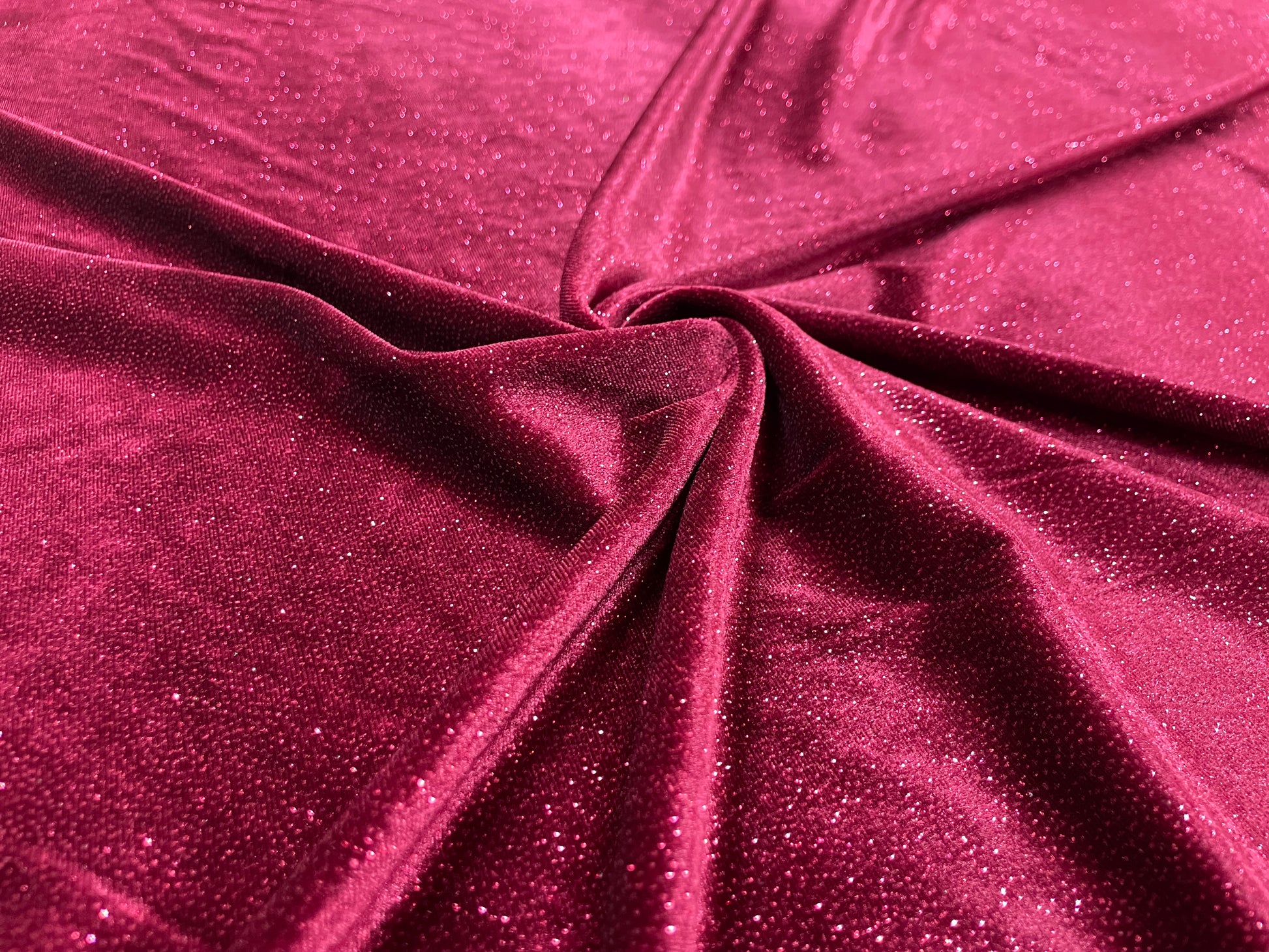 Catifea Velvet cu Sclipici Grena - Canada Fashion Center