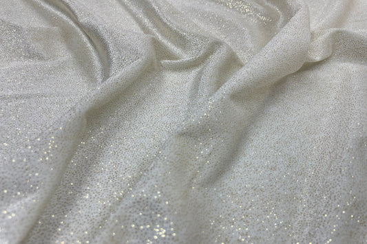 Catifea Velvet cu Sclipici Ivoire - Canada Fashion Center