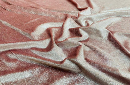 Catifea Velvet cu Sclipici Roz Pudra - Canada Fashion Center