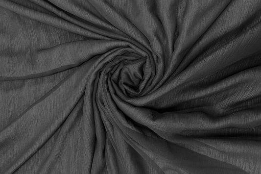 Voal creponat Negru - Canada Fashion Center