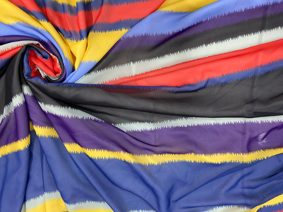 Voal subtire imprimat Colorat - Canada Fashion Center