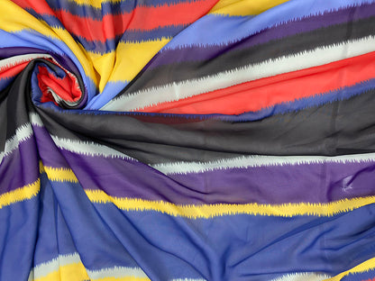 Voal subtire imprimat Colorat - Canada Fashion Center