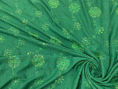 Imitatie de in brodat Verde - Canada Fashion Center