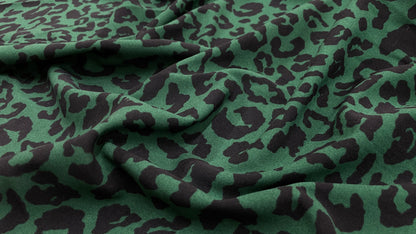 Scuba Crep Verde Imprimat - Canada Fashion Center