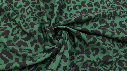 Scuba Crep Verde Imprimat - Canada Fashion Center