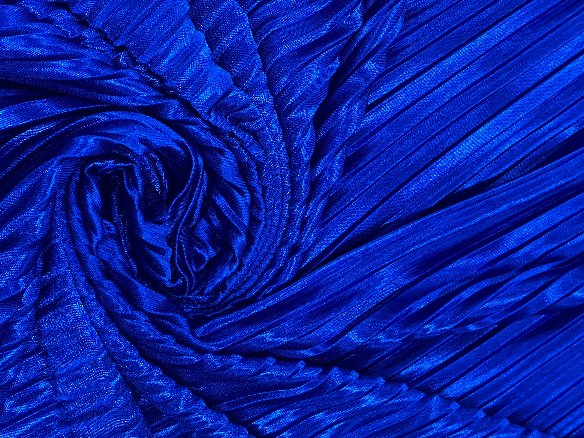 Plisee Mare Albastru Roial - Canada Fashion Center