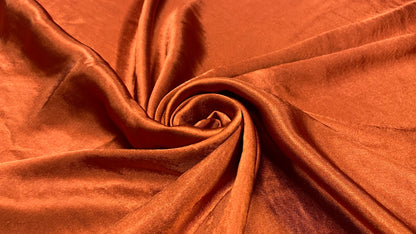 Satin Uni Portocaliu Cupru