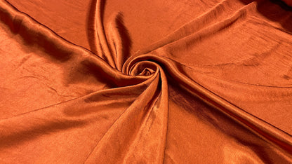 Satin Uni Portocaliu Cupru