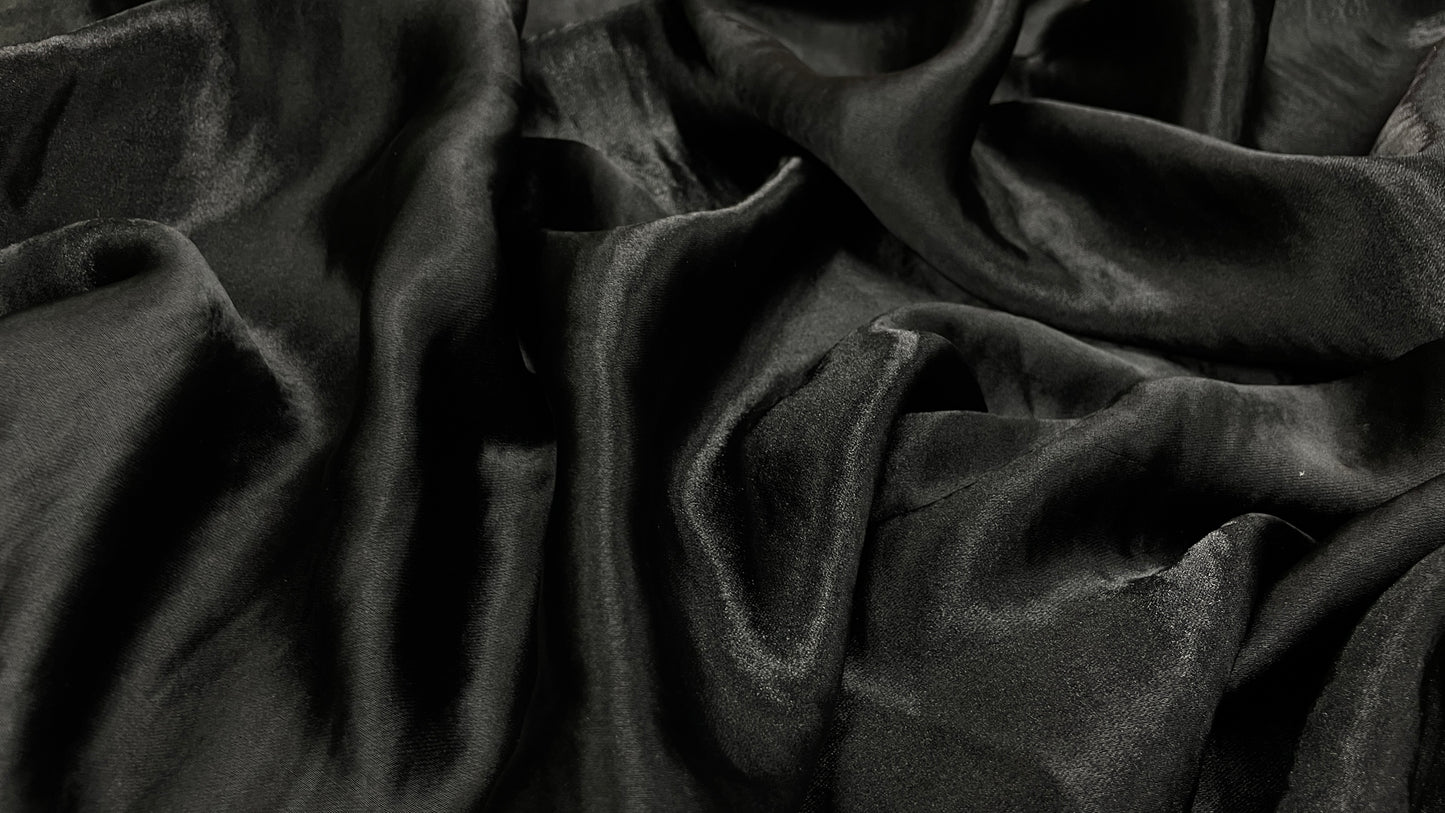 Satin Uni Negru