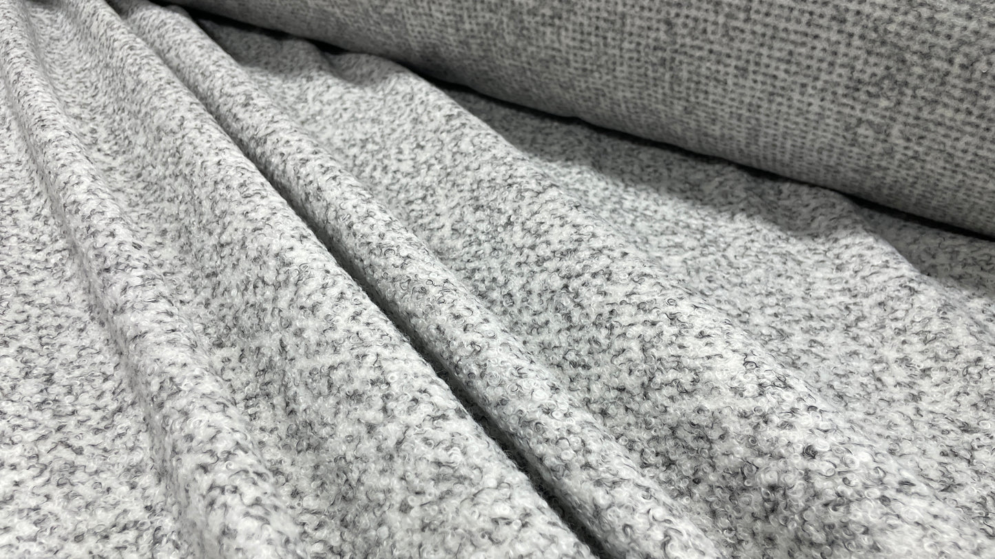 Stofa boucle Gri Melange Deschis