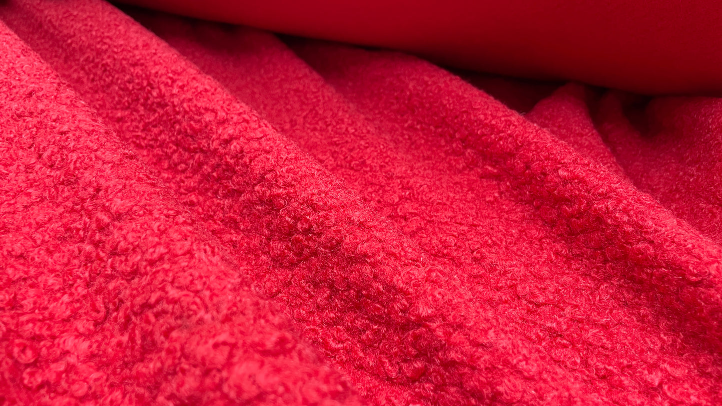 Stofa boucle Rosu