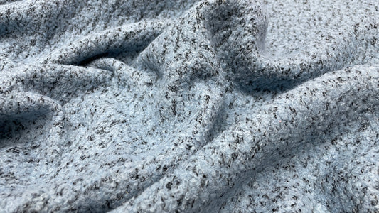Stofa boucle Bleu Melange