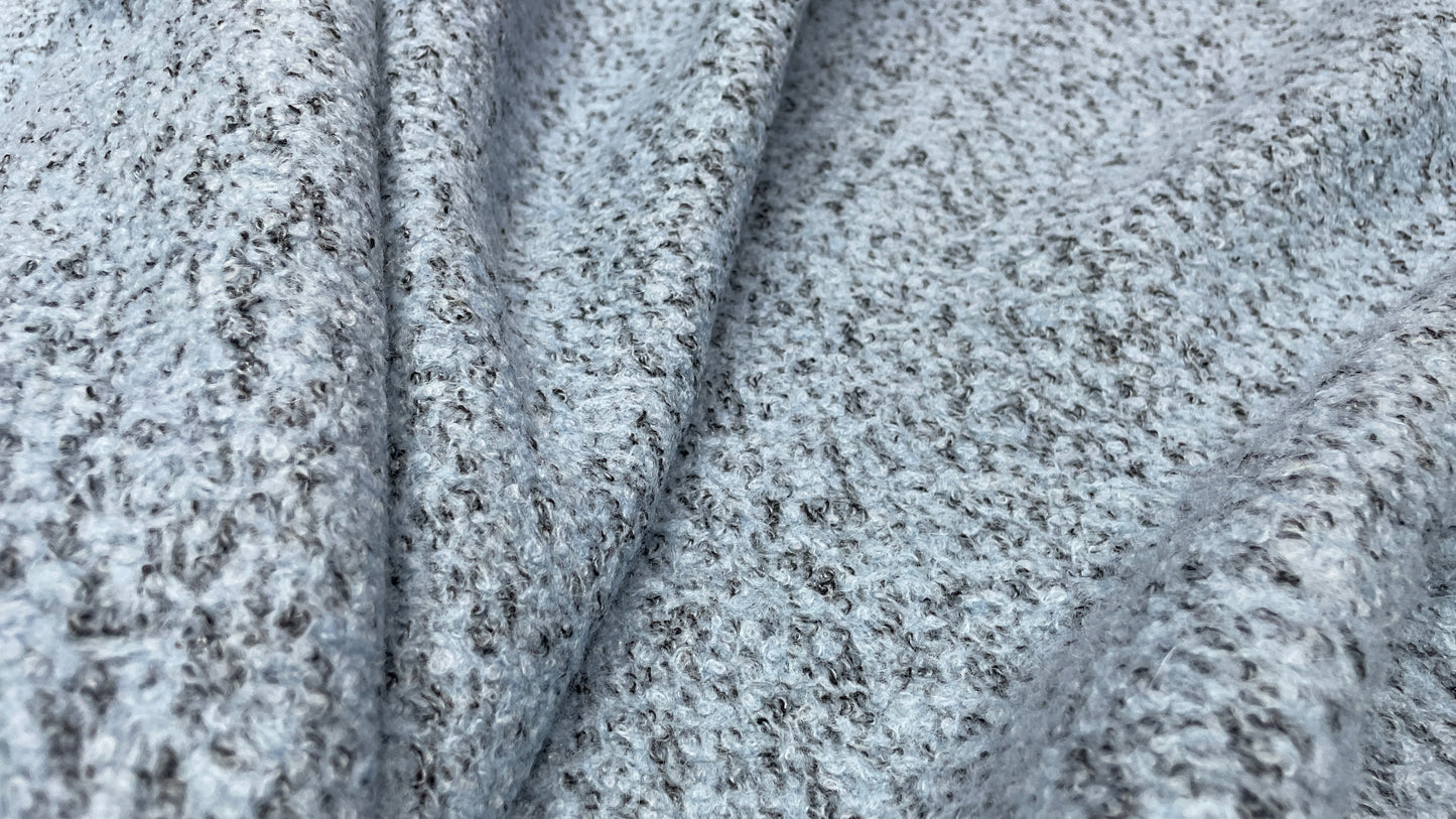 Stofa boucle Bleu Melange