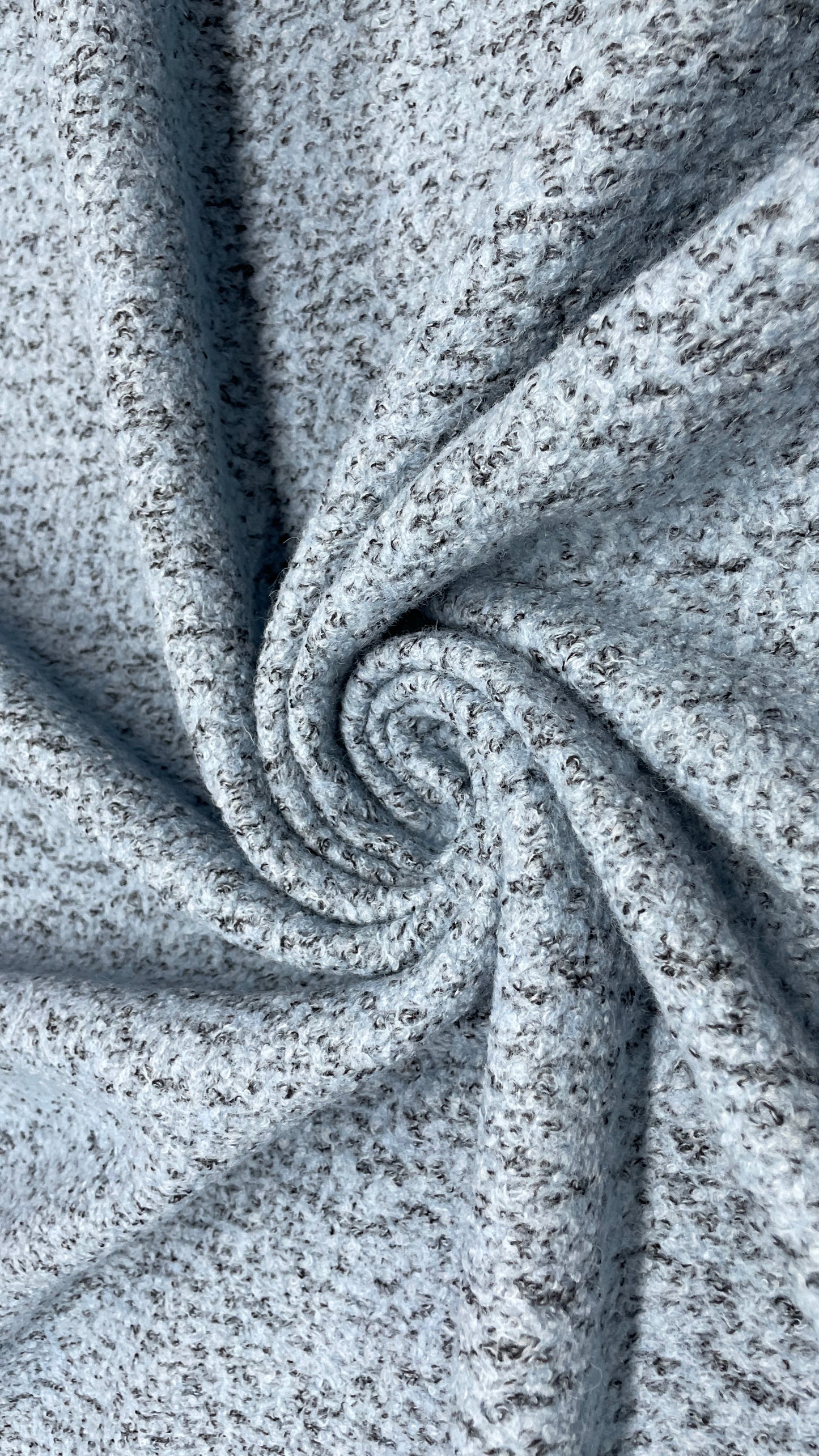 Stofa boucle Bleu Melange