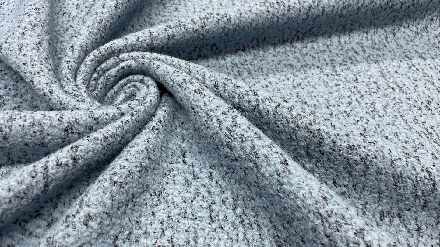 Stofa boucle Bleu Melange