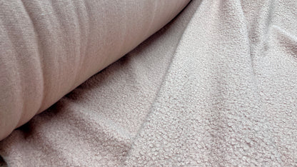 Stofa Boucle cu Sclipici Roz Pudra