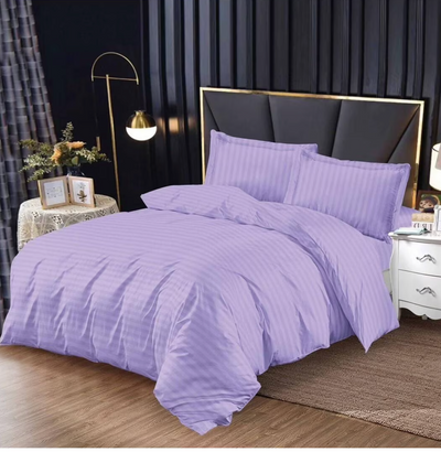 Lenjerie de Pat Satinata Premium 4 Piese Lila