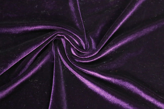 Catifea elastica mov - Canada Fashion Center - Fabric
