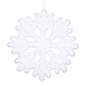 Ornament pentru Brad de Craciun din Spuma Fulg Alb 23cm - Canada Fashion Center